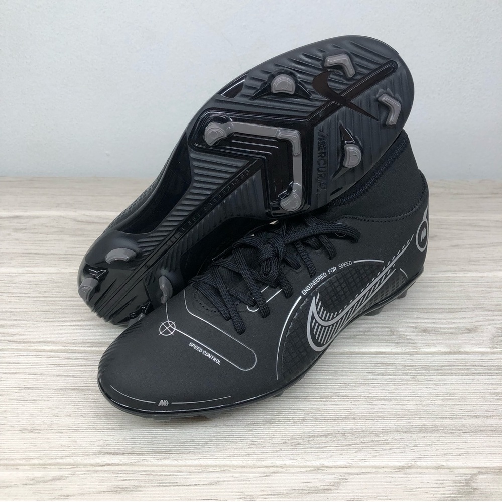 Nike Mercurial Superfly 8 Club MG Black Soccer Cleats Mens DJ2904-007 Size 6.5
